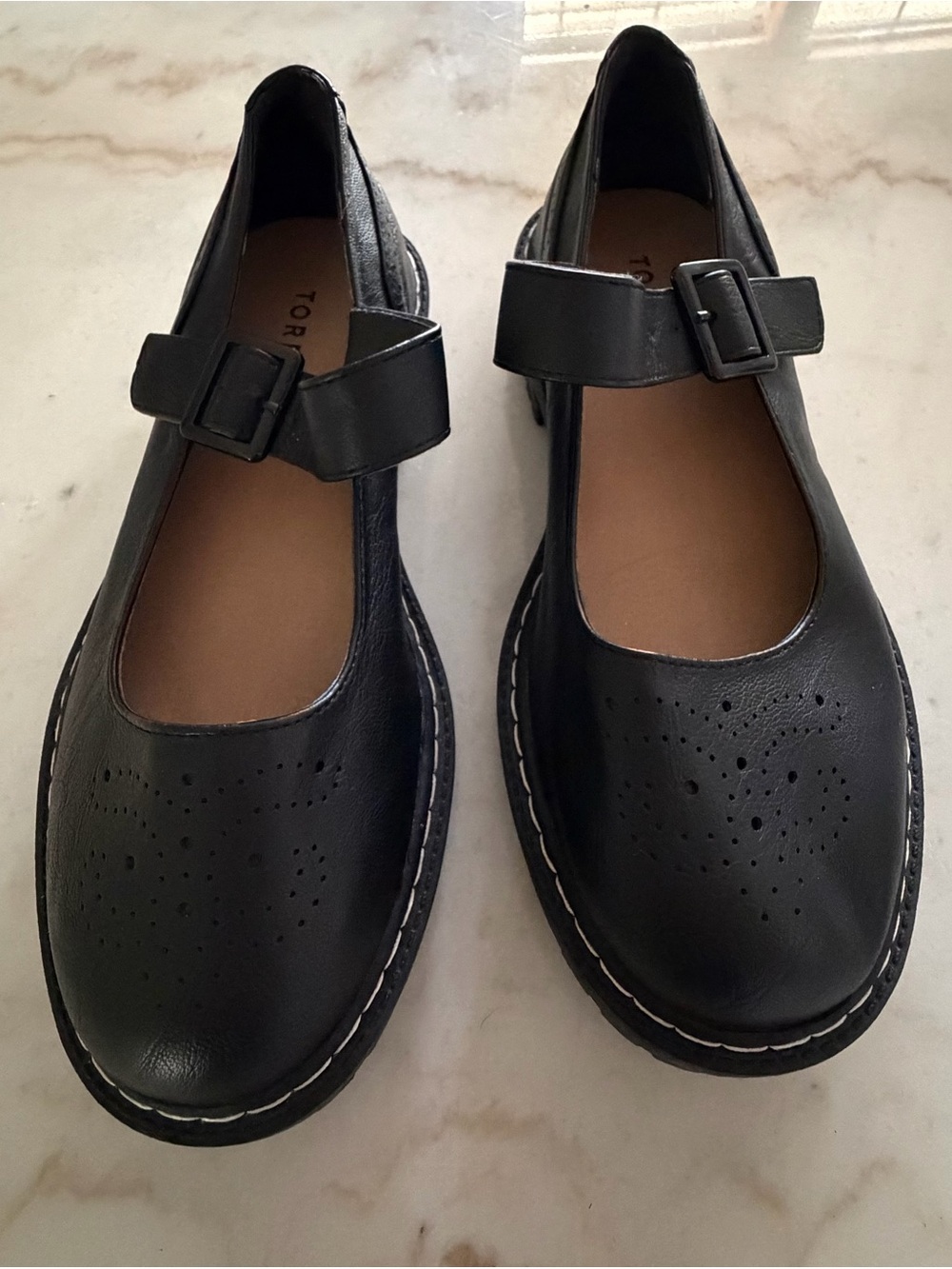Torrid Black Faux Leather Mary Jane’s Women’s Size 8 WW.